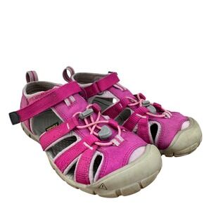 Kids KEEN Seacamp II‎ CNX Washable Pink Sandals Girls Shoes Size 2